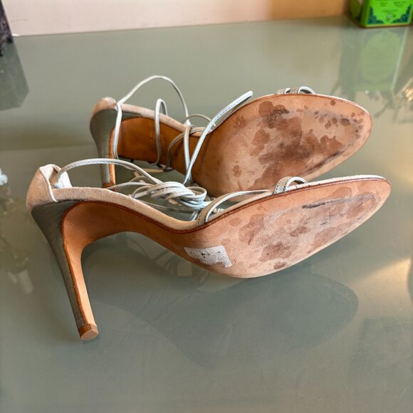 🩵  Gorgeous Ron Donovan Light Blue Suede Heels | Size 40 | Made in Italy  🩵 - Picture 7 of 8